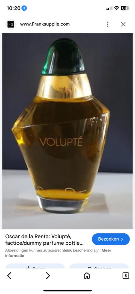 Oscar de la Renta Volupté Parfum Factice/Dummy Fles., Ophalen of Verzenden, Zo goed als nieuw