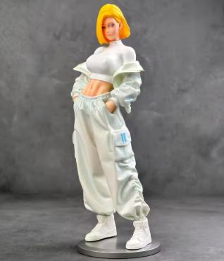 Dragonball Z collectors figuur Android 18 model wit (26cm)