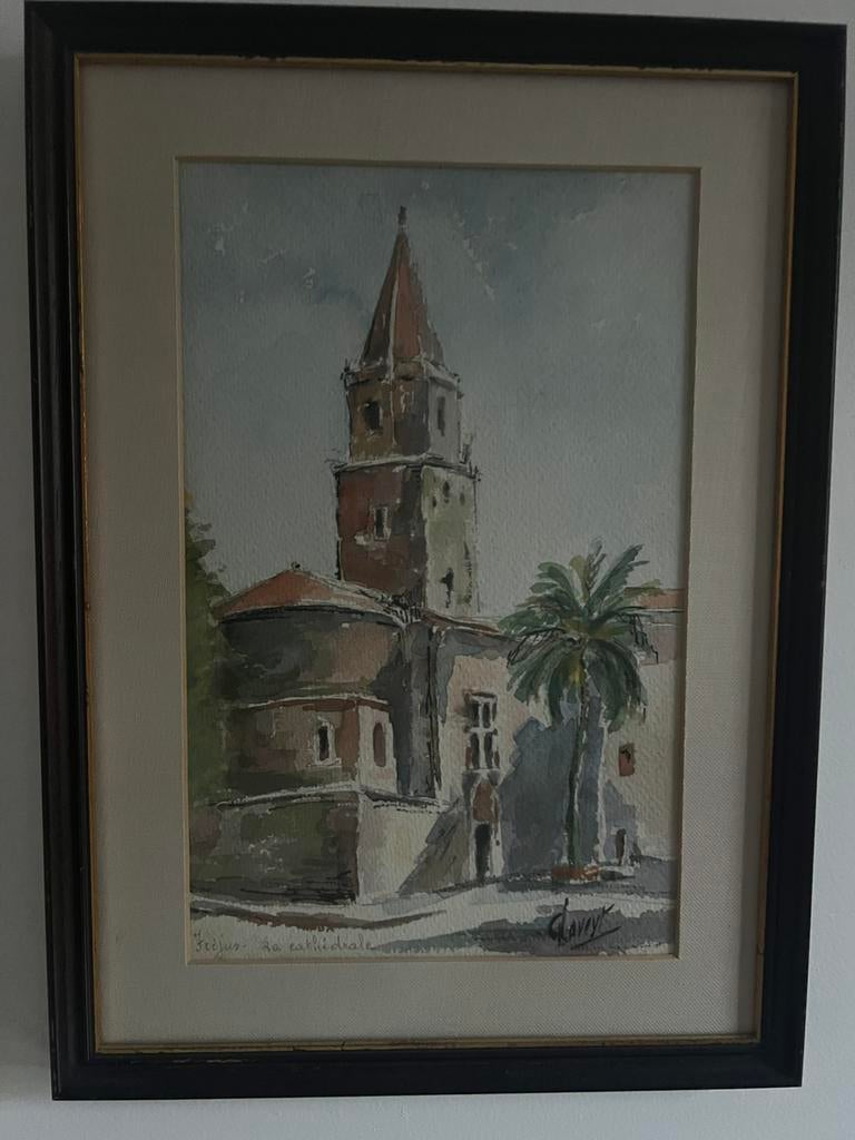G. Laveyt - Fréjus La cathédrale, Antiek en Kunst, Ophalen