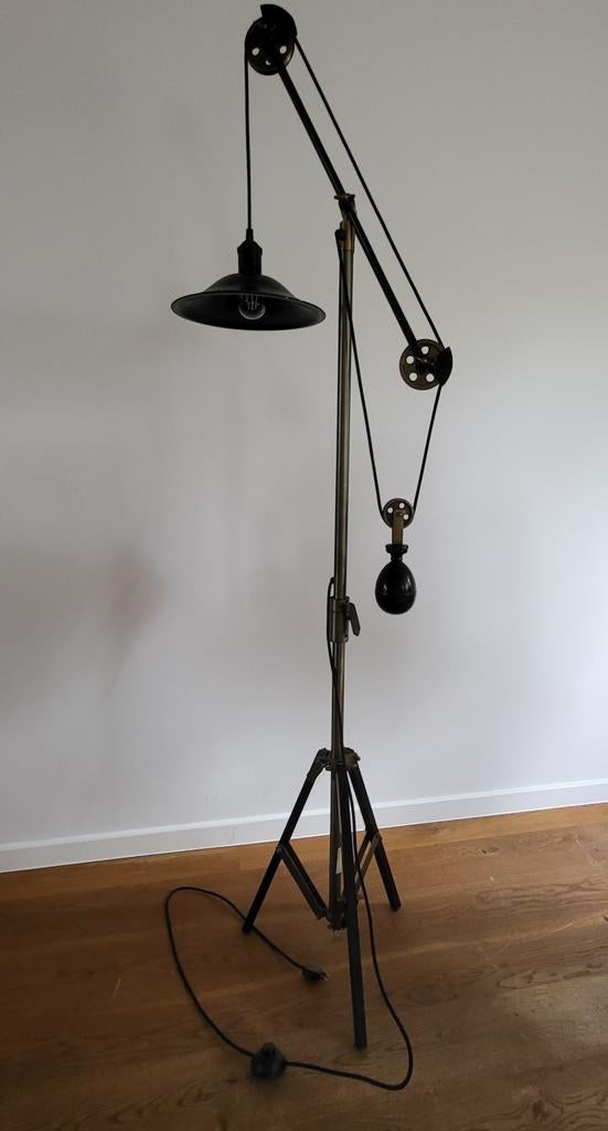 Bronsen vloerlamp 189 cm, Huis en Inrichting, Ophalen, Zo goed als nieuw