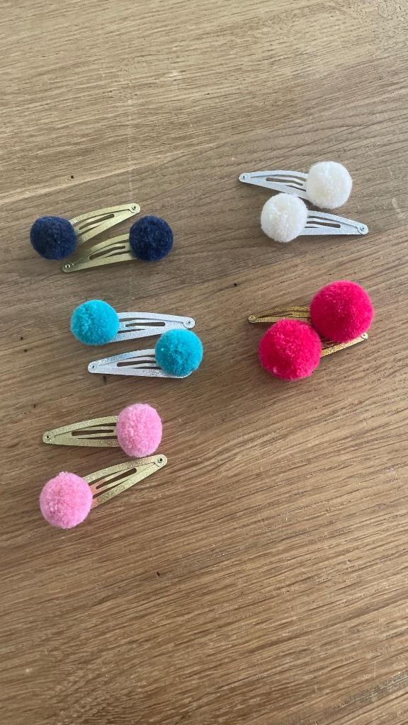 Set pompon haarspeldjes, Ophalen, Nieuw