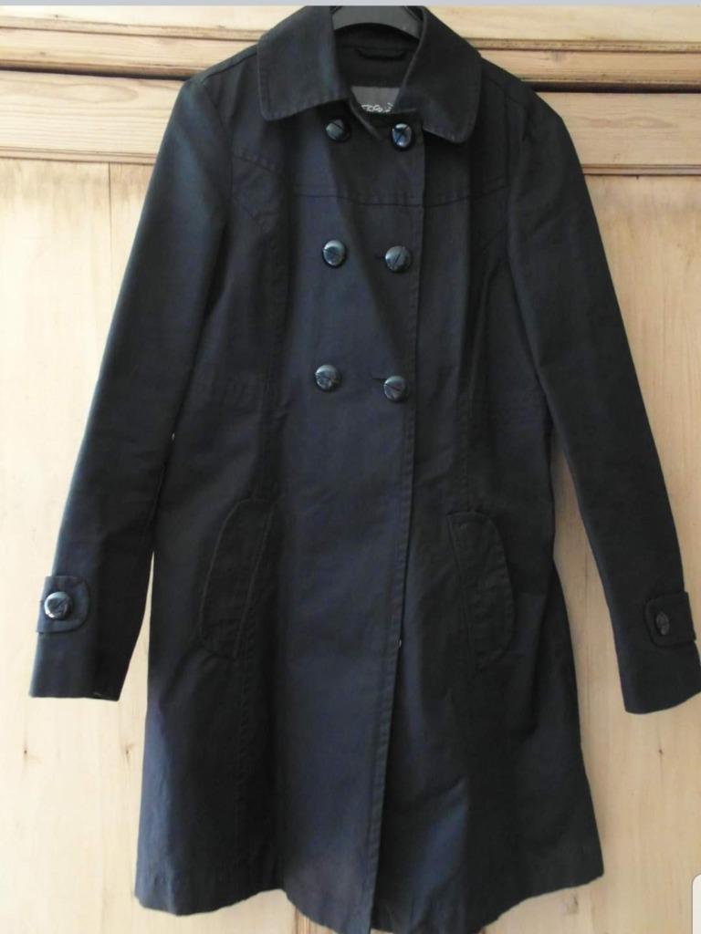 Esprit zwarte trenchcoat, Neuf, Taille 38/40 (M), Enlèvement ou Envoi, Noir