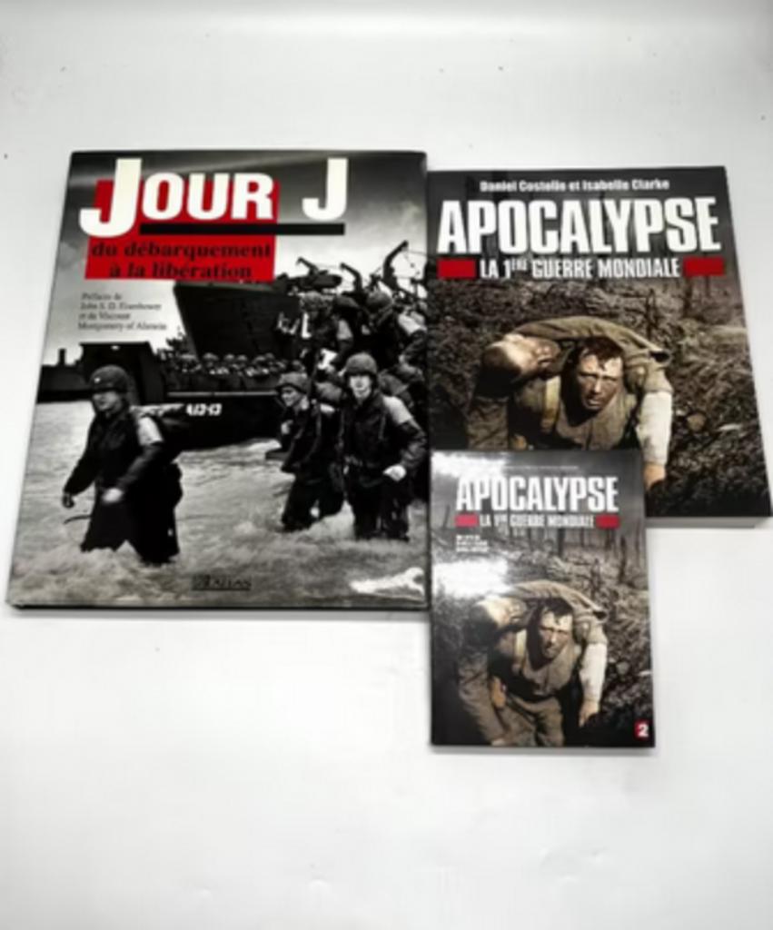 Lot de livres, bande dessinée et dvd sur la seconde guerre m, Ophalen of Verzenden