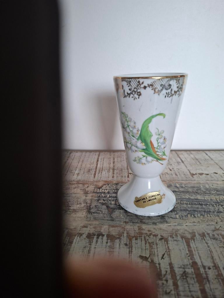 Vaasje porselein limoge, Antiek en Kunst, Ophalen