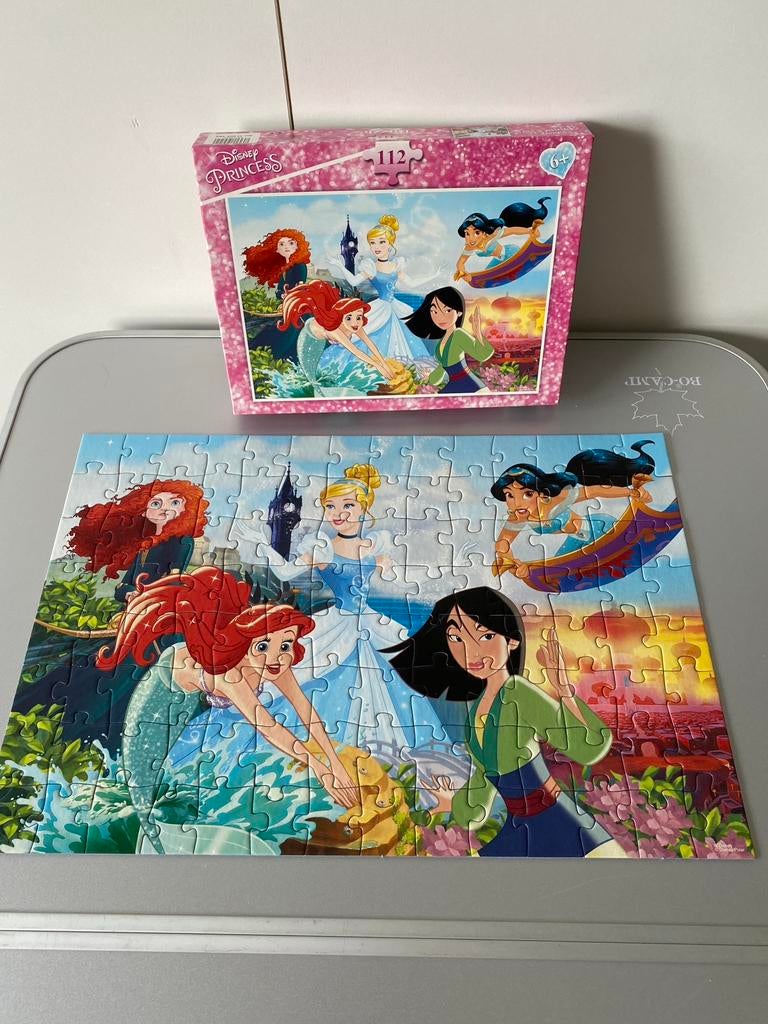 🍄 Disney Princess. ( 112 stukjes ) ( 6 + ), Ophalen of Verzenden, Zo goed als nieuw