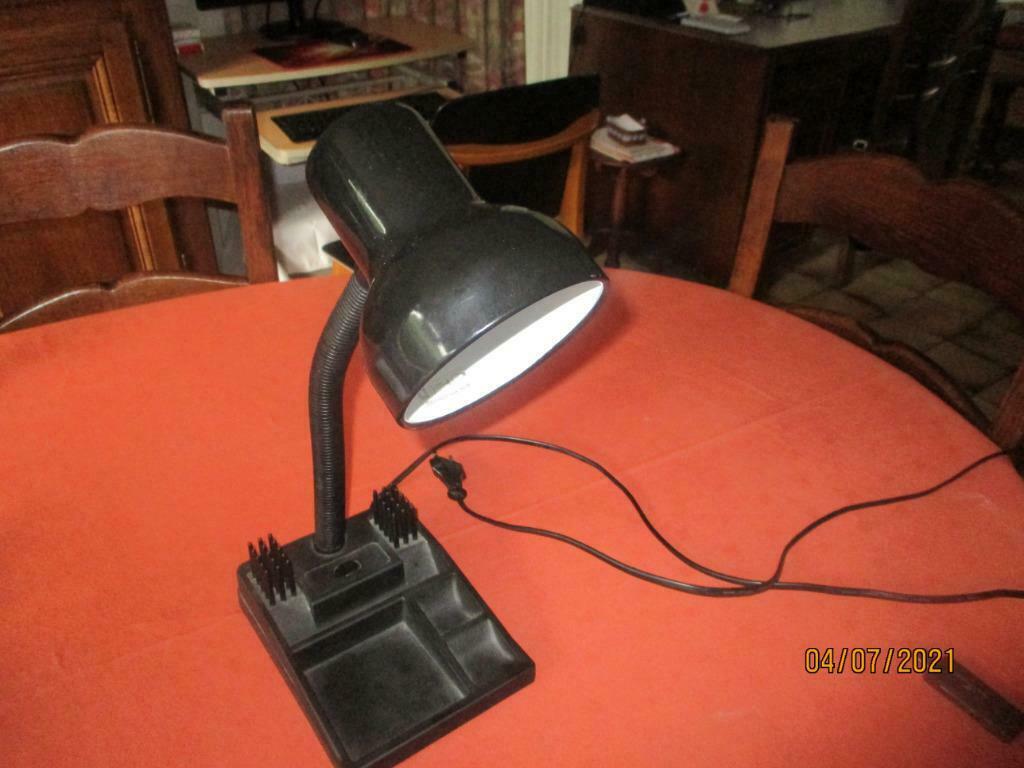 LAMPE DE BUREAU NOIRE., Ophalen of Verzenden, Zo goed als nieuw, Metaal