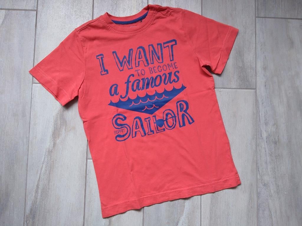 ★ M128/134 - T-Shirt Esprit 'sailor', Kinderen en Baby's, Kinderkleding | Maat 128, Ophalen of Verzenden, Zo goed als nieuw, Esprit