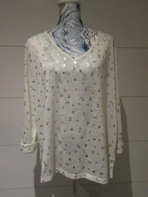 witte dames blouse - Mt 48 - Zeeman - shirt, Zeeman, Wit, Maat 46/48 (XL) of groter, Ophalen of Verzenden