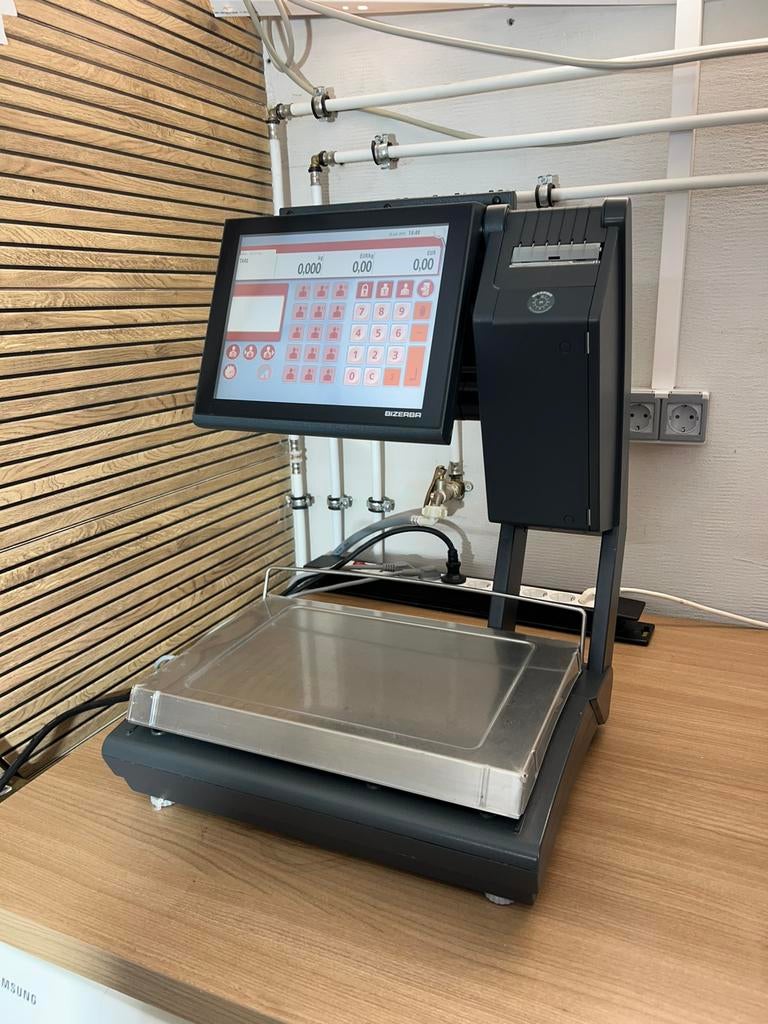 BIZERBA KH II 800 CAISSE WEEGSCHAL, Balance, Ophalen of Verzenden, Zo goed als nieuw, Winkelweegschaal, Digitaal