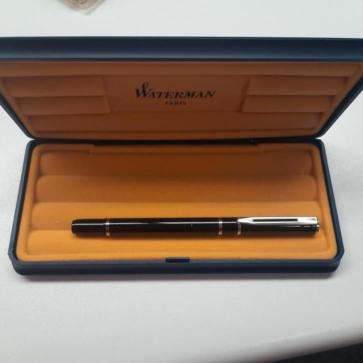 WATERMAN ROLLERBALL* : noir/argenté*MIB*NEW, Collections, Stylos, Neuf, Avec boîte, Enlèvement, Fineliner