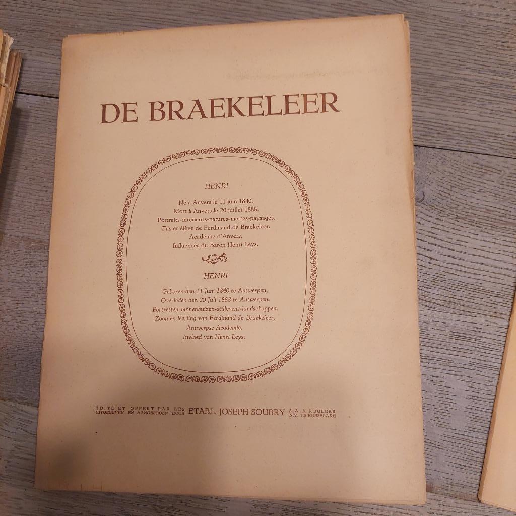 29 mappen Soubry "reproducties van meesterwerken", Ophalen, Gebruikt, Overige onderwerpen, Prent
