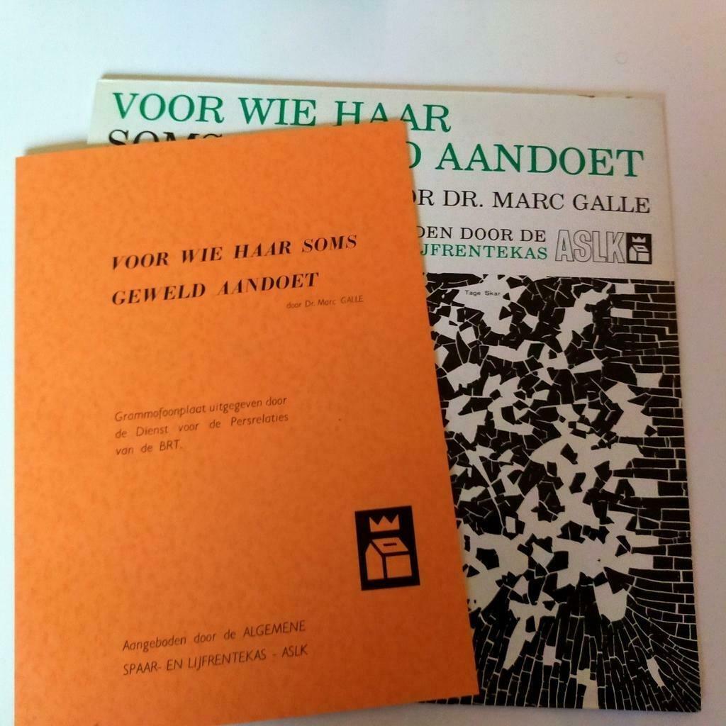 Vinyl LP met boek Marc Galle voor wie ASLK Nederlandstalig, Ophalen of Verzenden, 12 inch