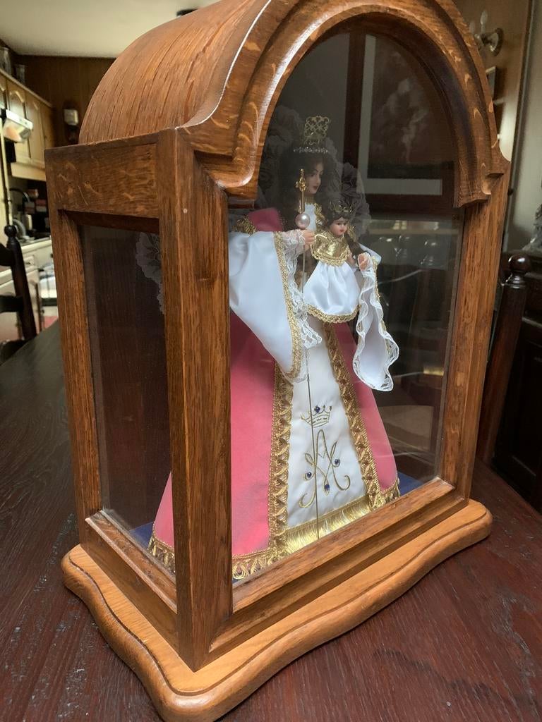 Maria in houten globe, Antiek en Kunst, Ophalen