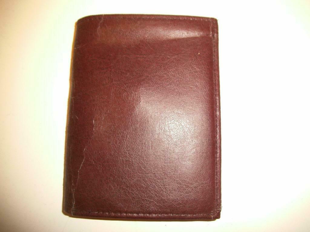 Portefeuille bruin leder (DS203-u), Handtassen en Accessoires, Portemonnees, Gebruikt, Overige merken, Bruin, Leder, Ophalen of Verzenden