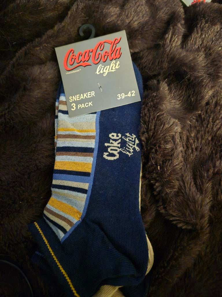 Sneaker sokken Coca-Cola light 39-42, Kleding | Heren, Ophalen of Verzenden