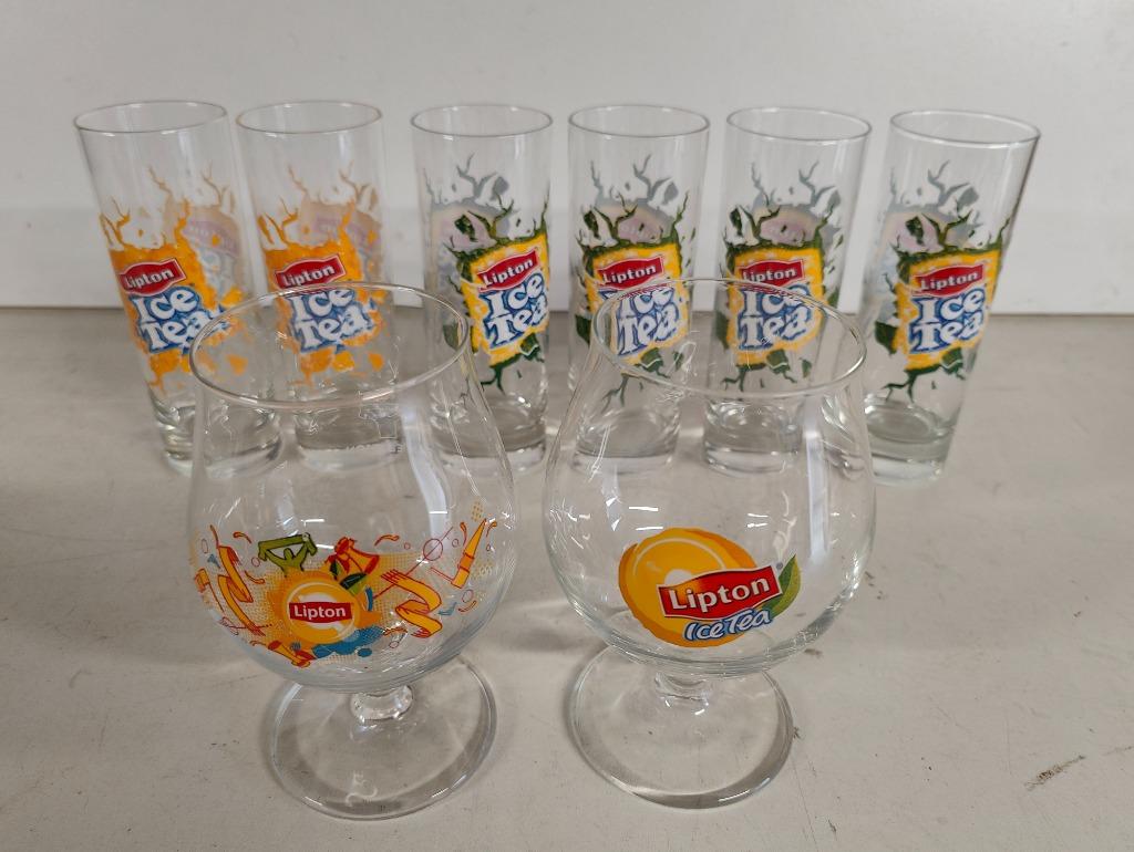 Lot van 8 vintage Ice tea glazen, Enlèvement ou Envoi, Comme neuf