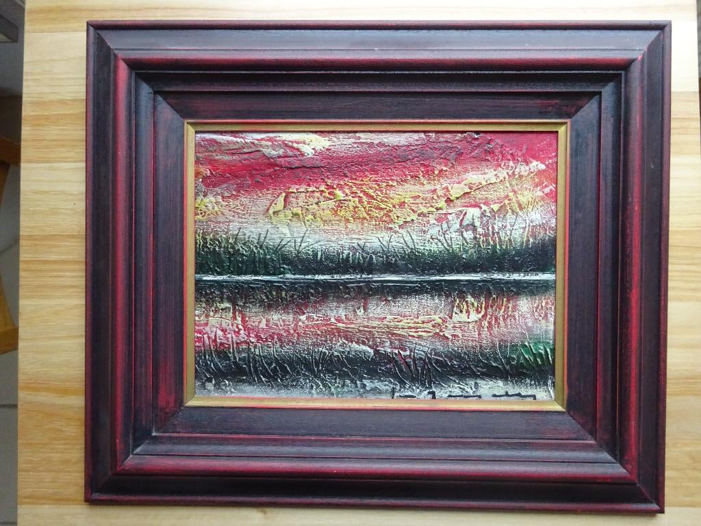Stefaan Tessely, paneel, 30 x 40 cm, Landschap '77, Enlèvement