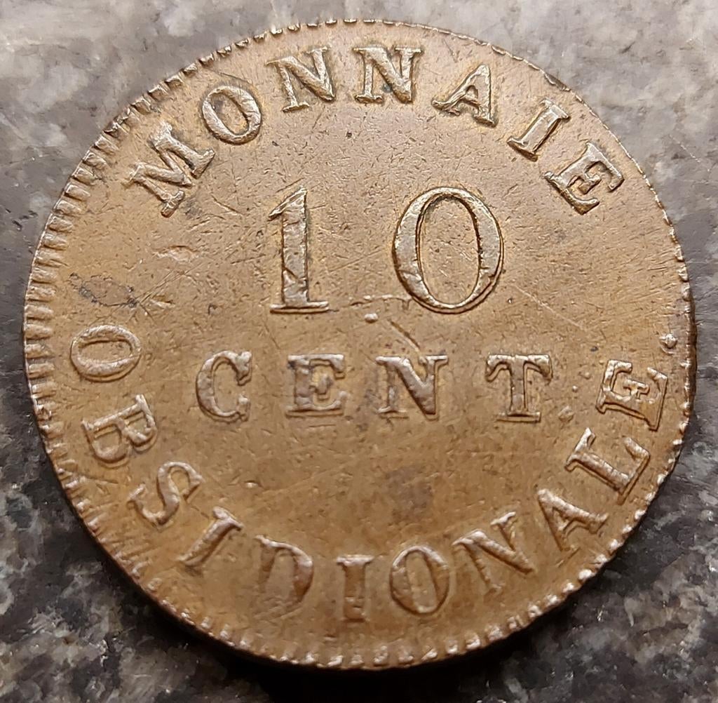 10 Cent 1814 (Antwerpen) Napoleon, Ophalen of Verzenden, Overig, Losse munt
