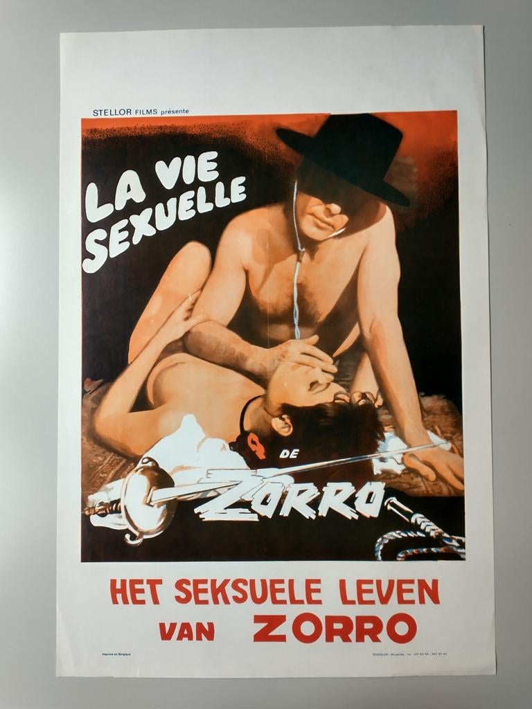 Het seksuele leven van Zorro Stellor films affiche, Enlèvement ou Envoi, Utilisé