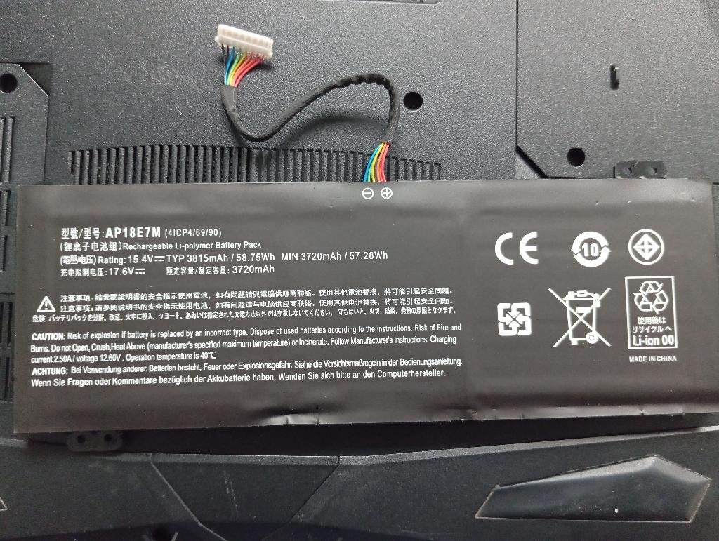 Laptop batterij ap18e7m acer, Informatique & Logiciels, Enlèvement, Comme neuf