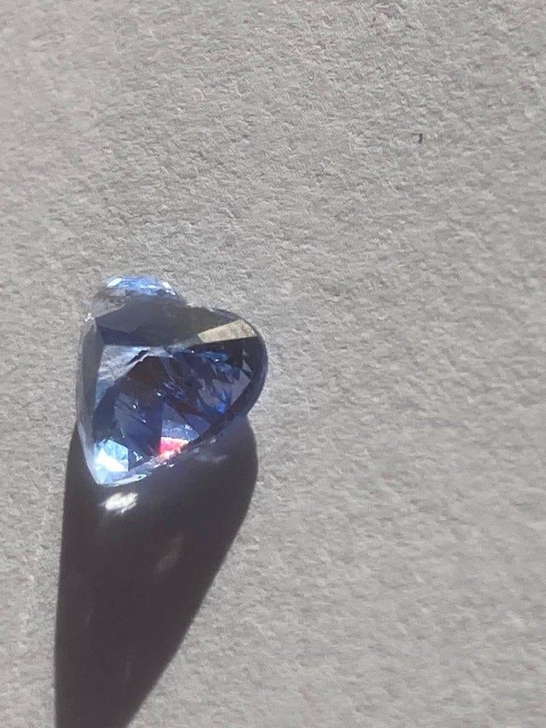 Natuurlijke saffier 1,43 ct —  Certificaat, Handtassen en Accessoires, Edelstenen, Ophalen of Verzenden, Gebruikt