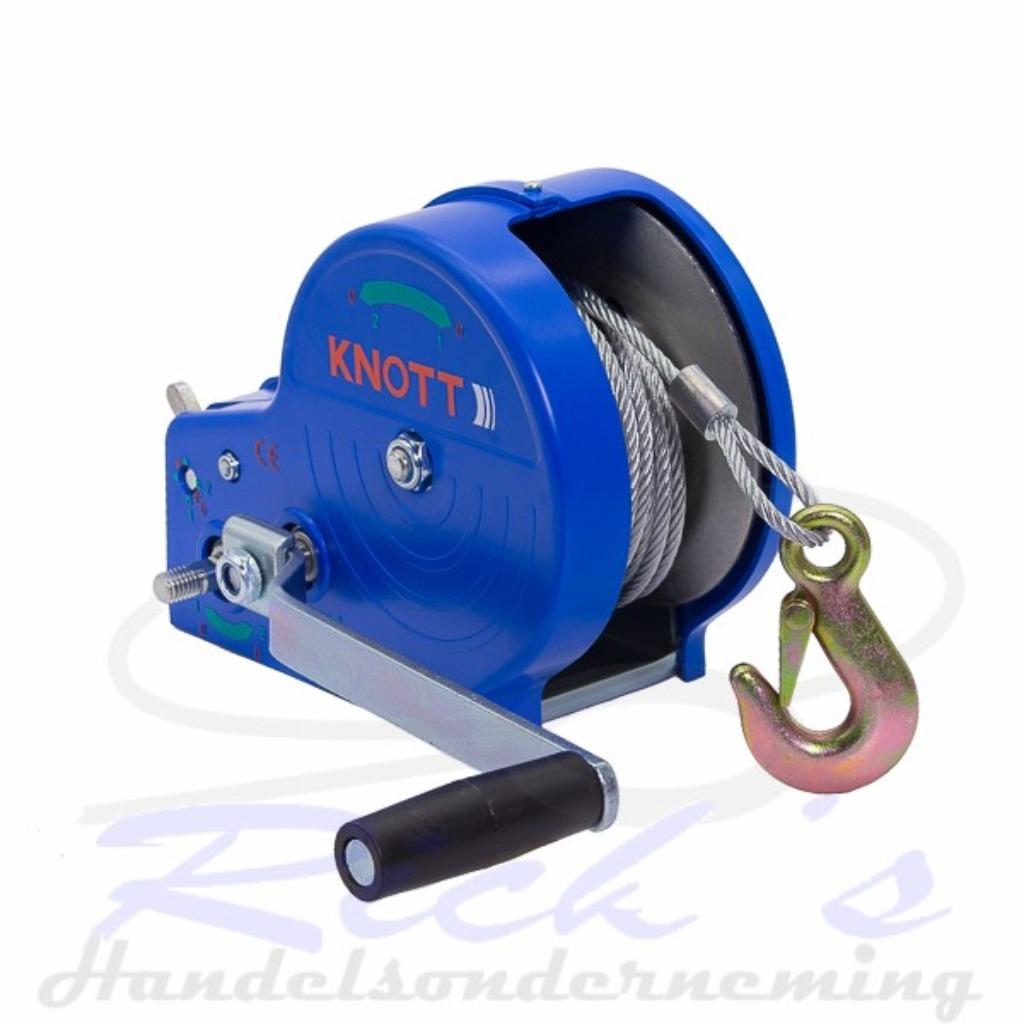Handlier, bootlier KNOTT ongeremd 1150kg incl 10m staalkabel, Enlèvement ou Envoi