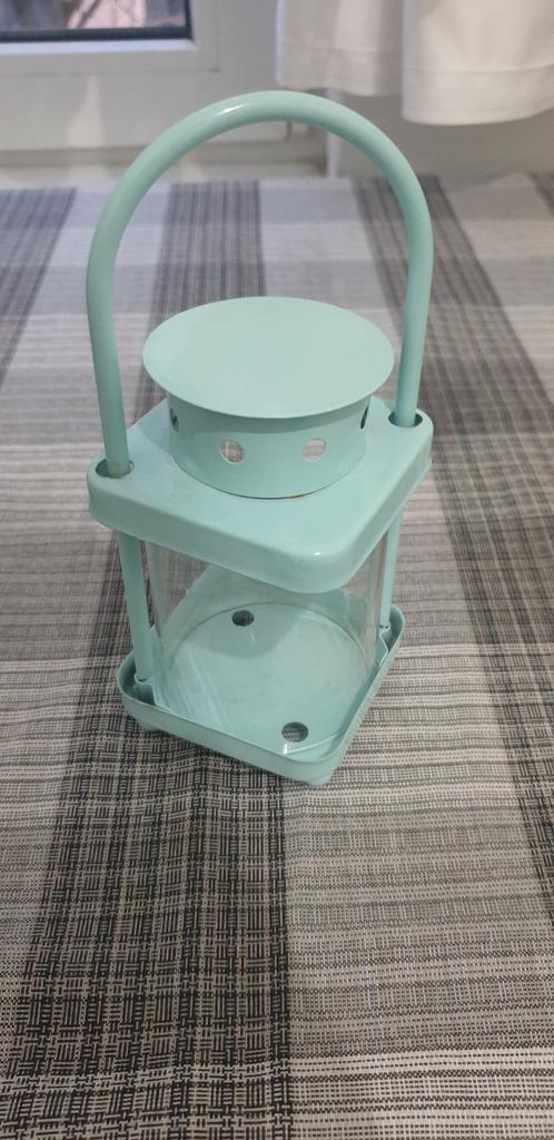 Une petite décoration de porte-bougie bleue, Enlèvement, Comme neuf