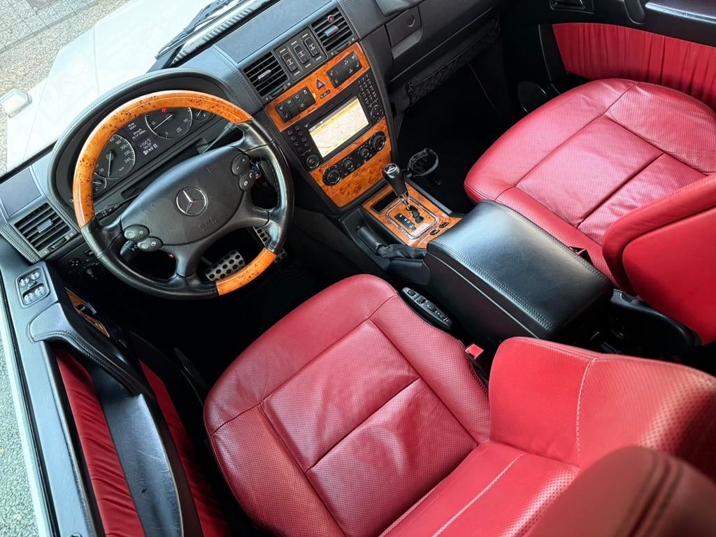 Mercedes G350 CDI Designo Pearl White/Red Zetelkoeling Full, Auto's, Automaat, Euro 5, 155 kW, G-Klasse