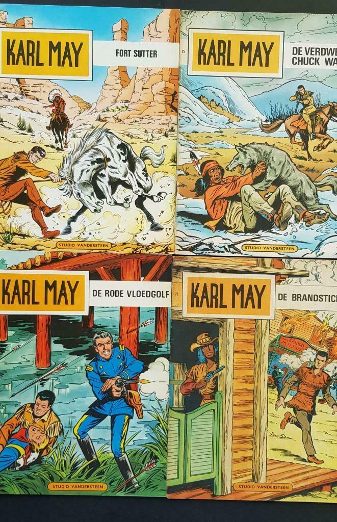Strip Karl May De Standaard Vandersteen Verschuere Sels de R, Plusieurs BD, Enlèvement, Utilisé, Studio Vandersteen