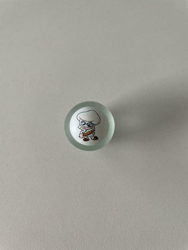 Witte knikker Carmen Marble Manias AH, Ophalen of Verzenden