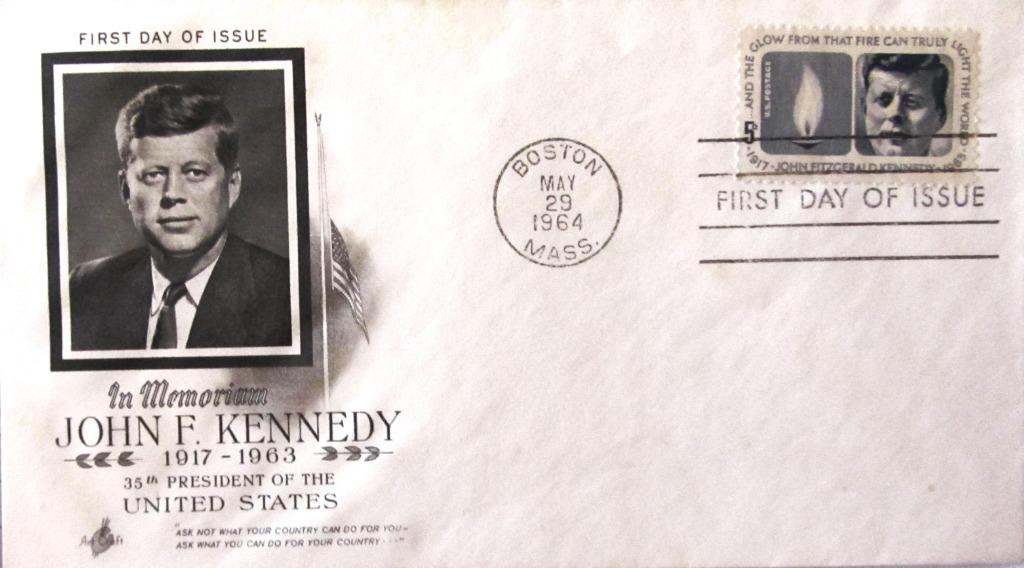 FDC BEROEMDE PERSONEN- U.S.A.- IN MEMORIAM- JOHN F. KENNEDY., Timbres & Monnaies, Enlèvement ou Envoi, Affranchi, Amérique centrale