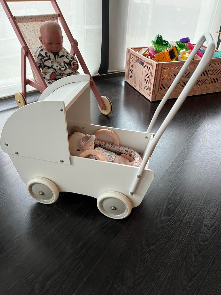 Koets met pop, Ophalen, Gebruikt