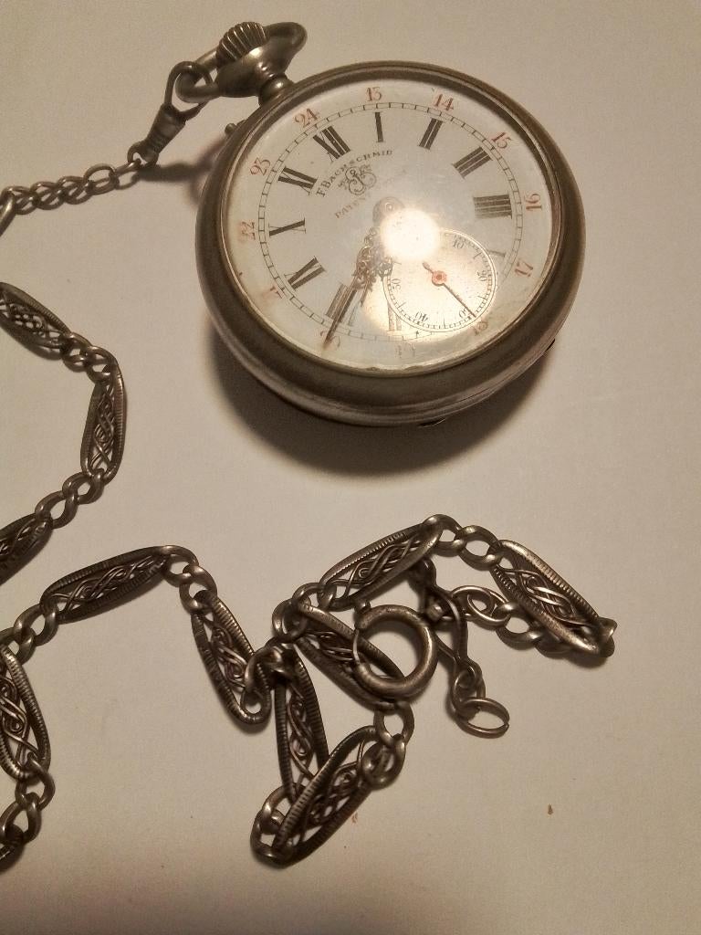 Heer zakhorloge, Bijoux, Sacs & Beauté, Montres | Hommes, Enlèvement, Utilisé, Argent, Montre de poche