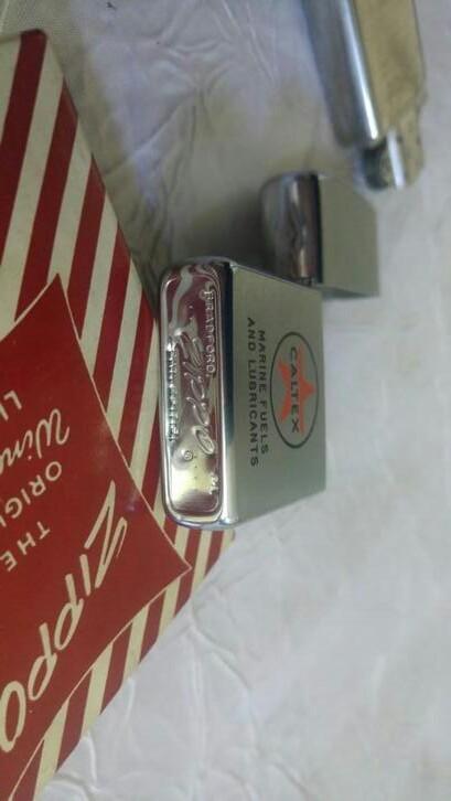 Vintage aansteker Briquet ··· zippo ···· Caltex 1957 boîte, Enlèvement ou Envoi, Neuf, Briquet