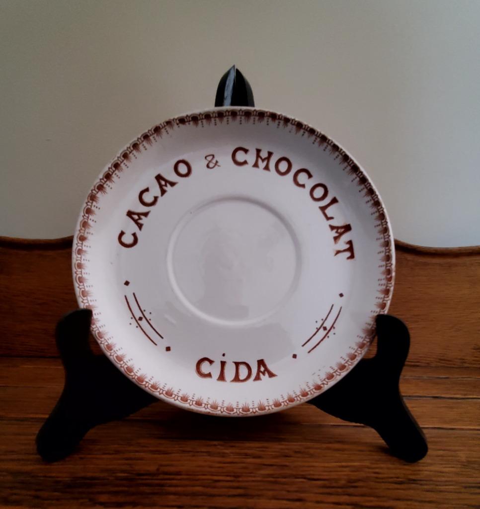 Sous-tasse cacao et chocolat CIDA., Enlèvement ou Envoi, Utilisé