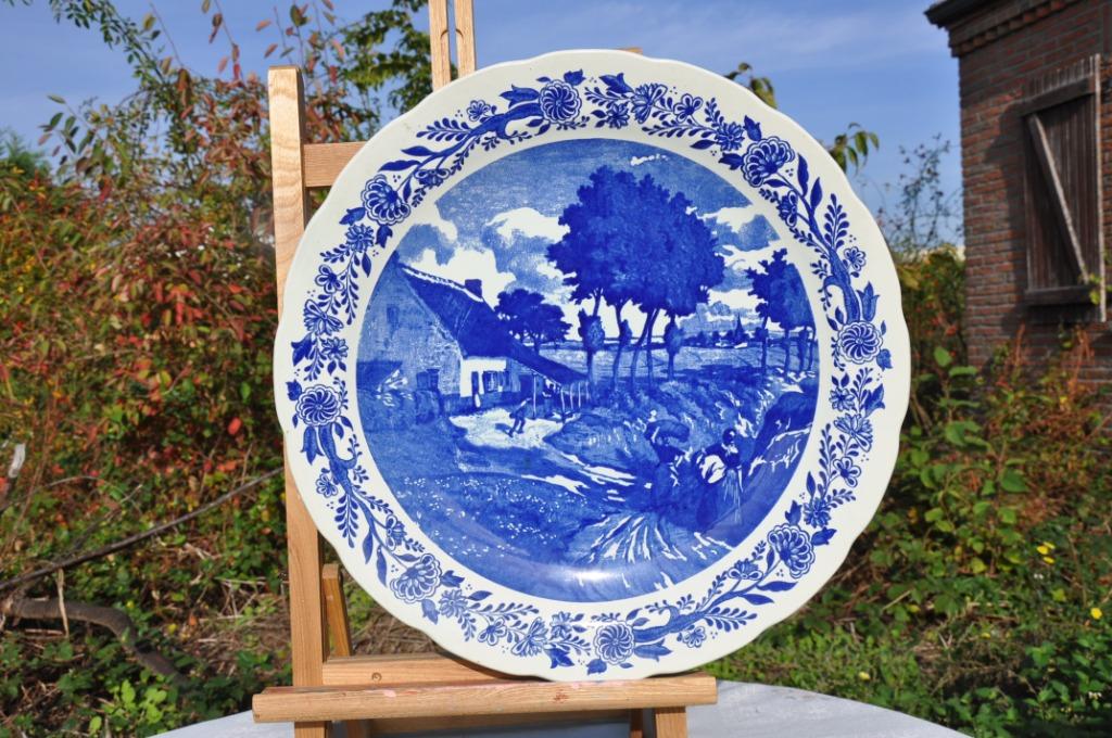 grand plat mural boch delft  (62), Antiquités & Art, Enlèvement ou Envoi