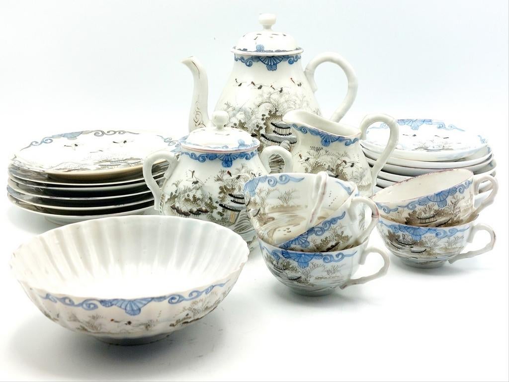 Antieken Chinees koffieservies, 20-delig, Ophalen