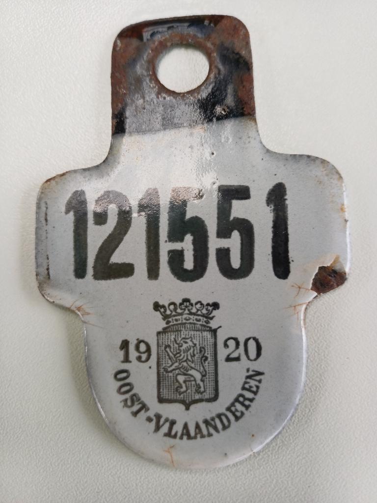 antieke fietsplaat 1920, Enlèvement