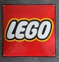 Lego zwaar emaillen reclame decoratie bord verzamel, Ophalen of Verzenden, Zo goed als nieuw, Reclamebord