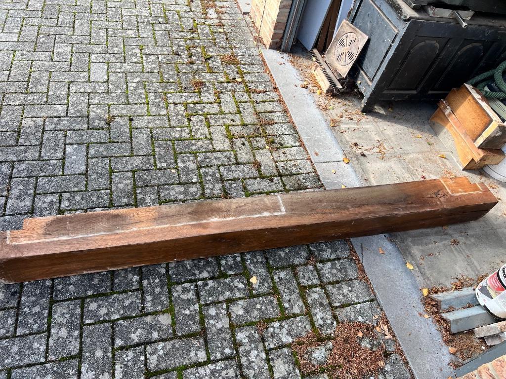 Eiken balk, Ophalen, Gebruikt, 180 tot 250 cm, Balken