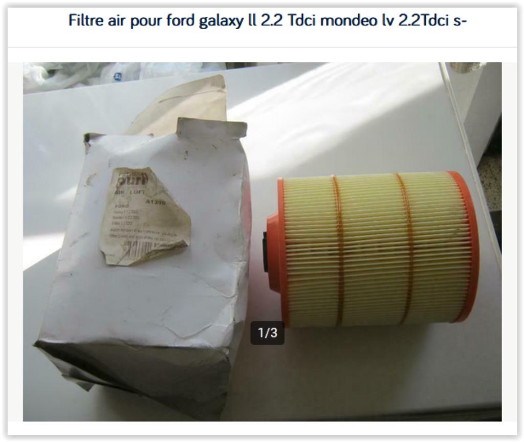 Luchtfilter voor ford galaxy ll 2.2 Tdci mondeo lv 2.2Tdci, Ophalen of Verzenden, Gebruikt, Ford