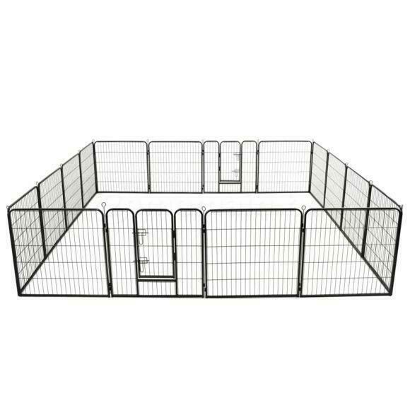 Enclos 12 panneaux 80x80 cm enclos chien parc chien NEUF, Envoi, Neuf