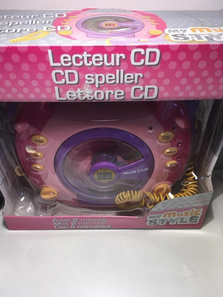 Lecteur CD avec deux micros - enfant, Enlèvement, Utilisé, Portable
