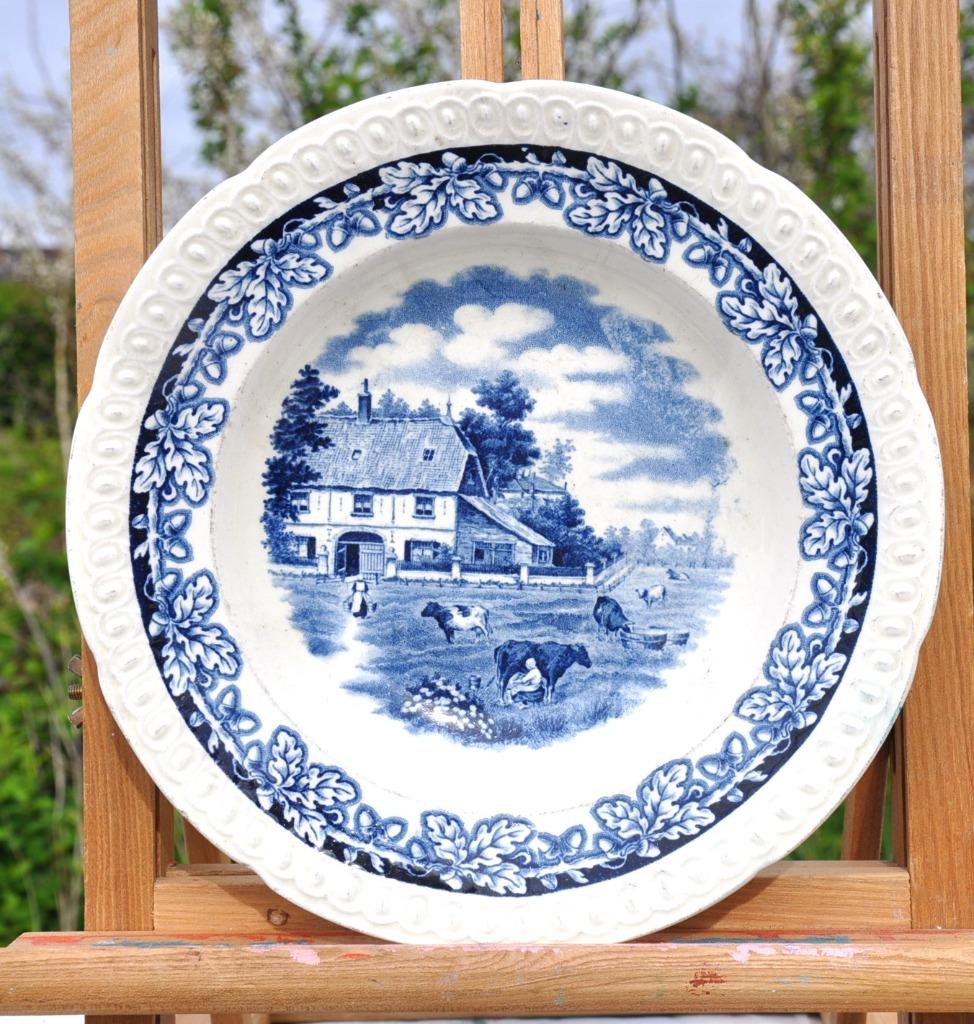 assiette creuse Maastricht decor boerenhoeve, Enlèvement ou Envoi