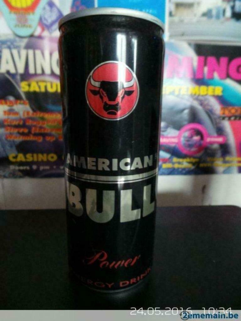 Canette American Bull Power Energy Drink, Ophalen of Verzenden, Gebruikt, Overige typen