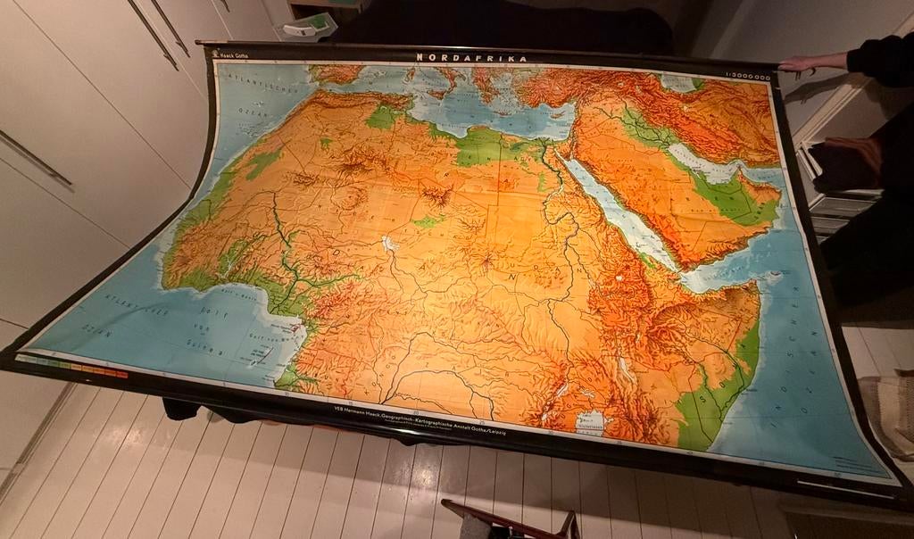 Grote wandkaart Noord-Afrika, Ophalen, Aardrijkskunde