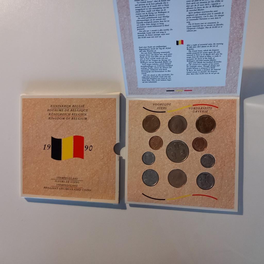 Muntenset Stempelglans België 1990, Ophalen of Verzenden