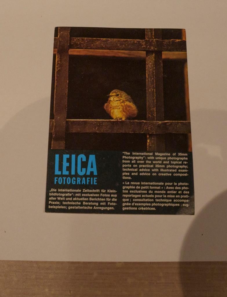 Leica Carte postal collection, Audio, Tv en Foto, Fotocamera's Analoog, Ophalen of Verzenden, Zo goed als nieuw, Spiegelreflex