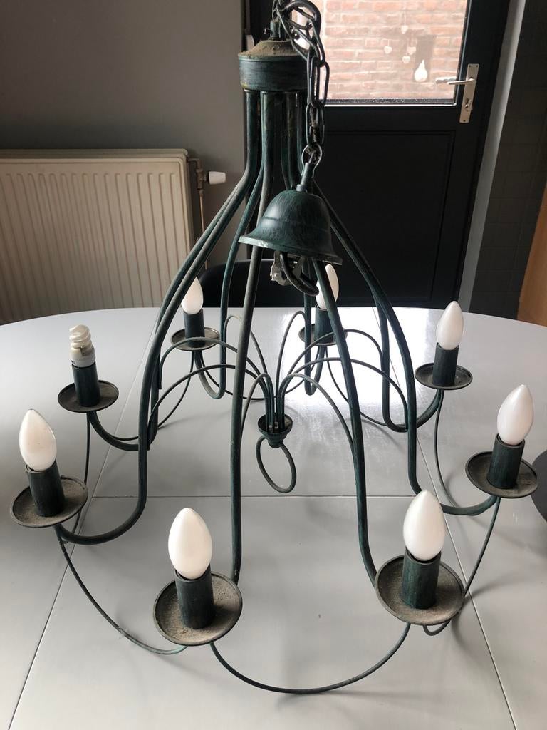 Lustre canon de fusil, 8 branches, Maison & Meubles, Lampes | Lustres, Enlèvement