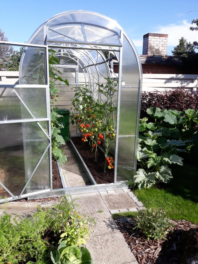 Serre tunnel Ecoslider ES 1,5/2/2,5 x à partir d'une serre d, Jardin & Terrasse, Serres, Neuf, Serre, Acier, Polycarbonate, Envoi